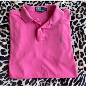 Bubblegum pink Ralph Lauren polo